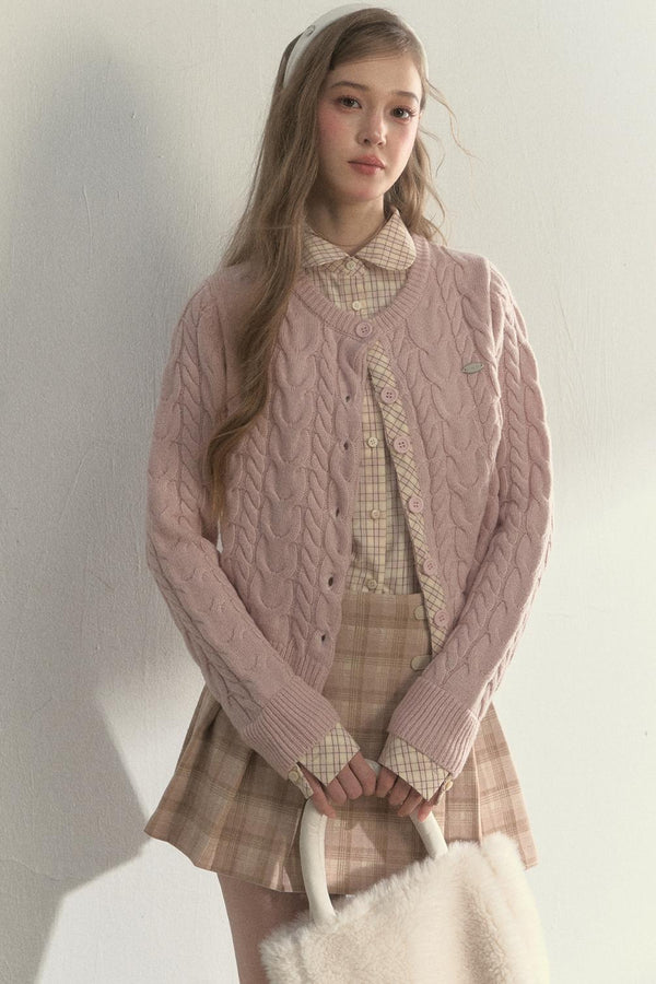 Sunset Pine Forest Wool Sweater