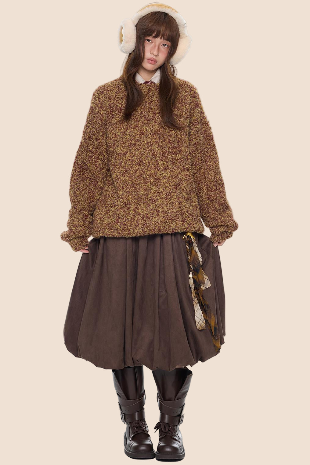 Vintage Knitted Crew Neck Sweater