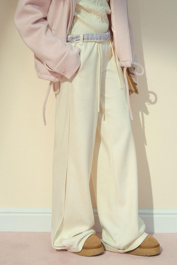 Plaid Woolen Trousers