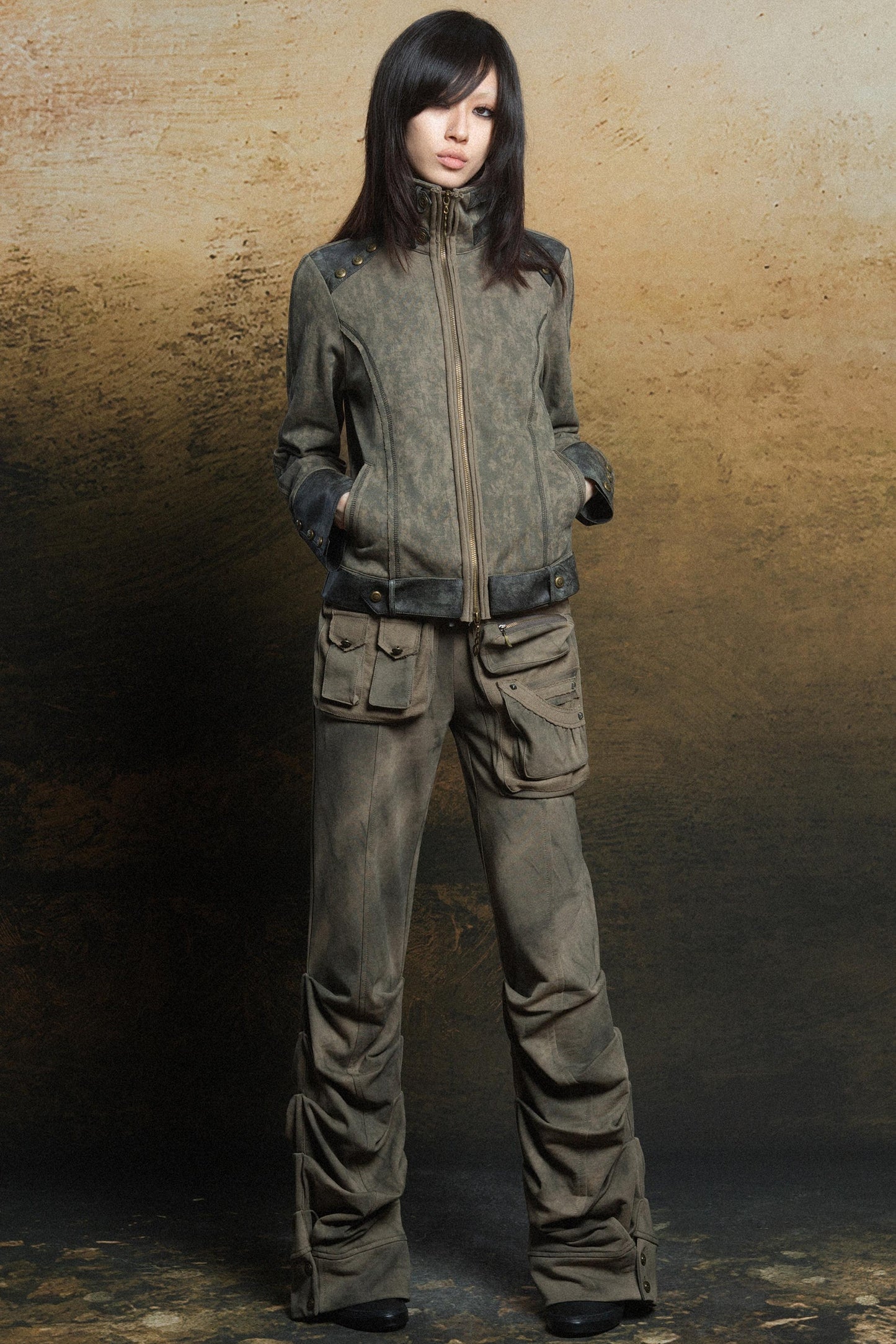 Punk Multi-Pocket Low-Waist Cargo Pants