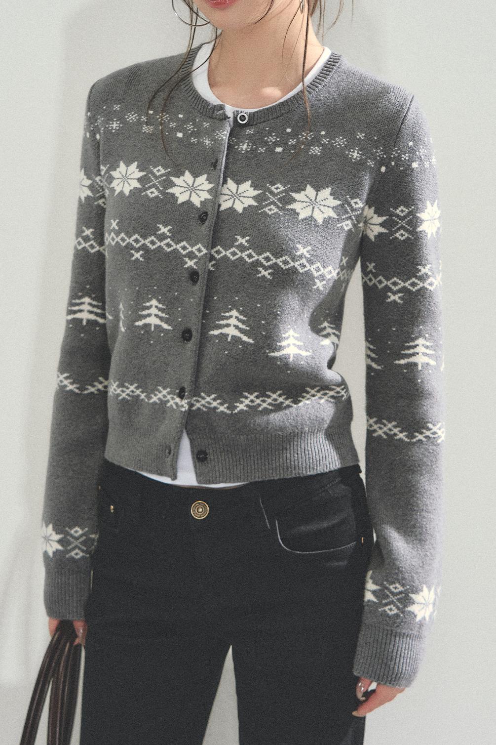 Fair Isle Crew Cardigan