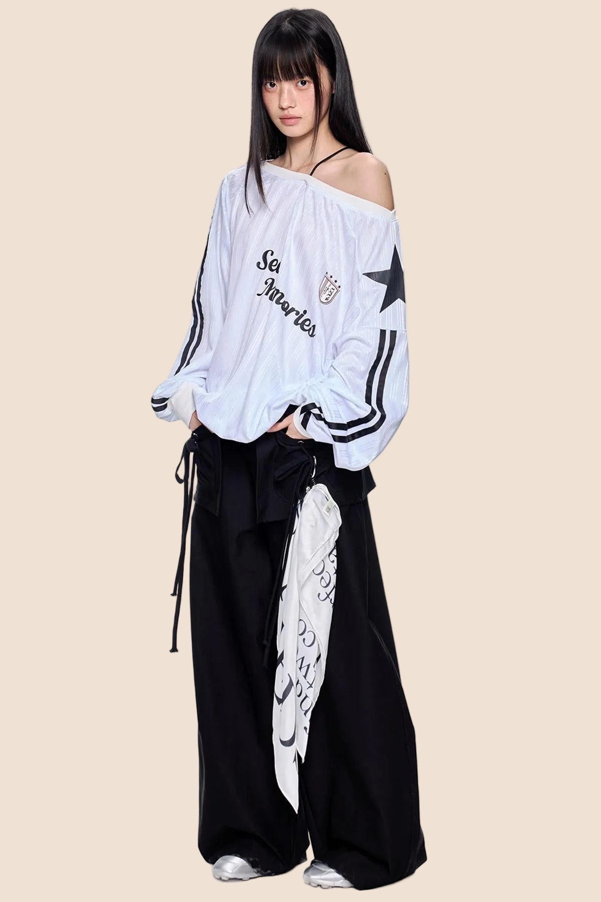 Retro Off-Shoulder Summer Top