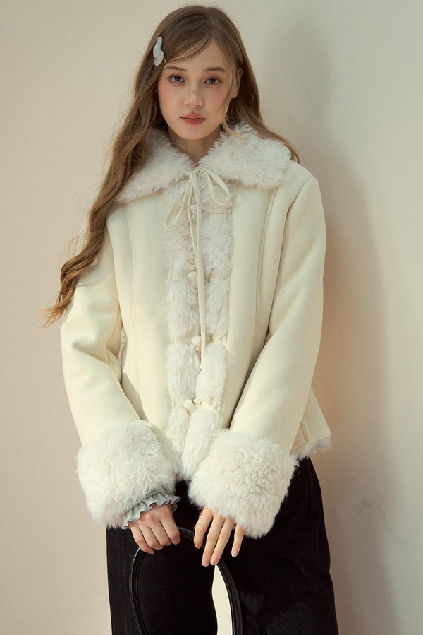 Vintage Suede Fur Jacket