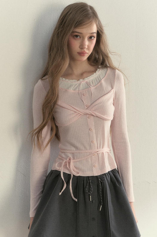 Knit Bow Knot Top