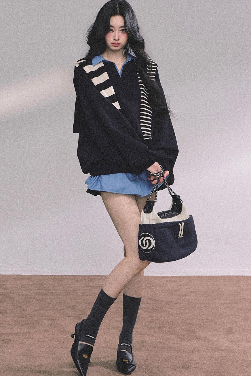 Gaozhi American Oversize Sweatshirt Set-Up