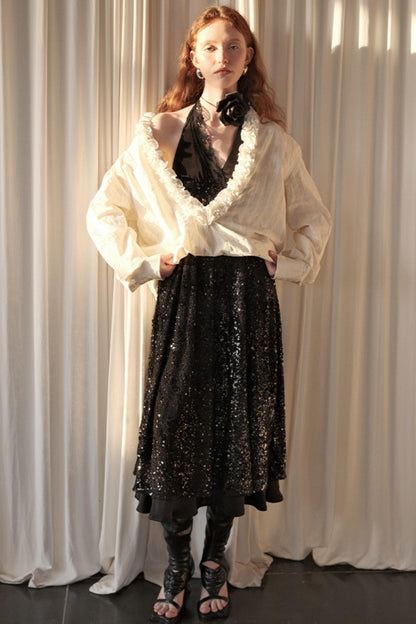 Wandering Blue Striped Blouse