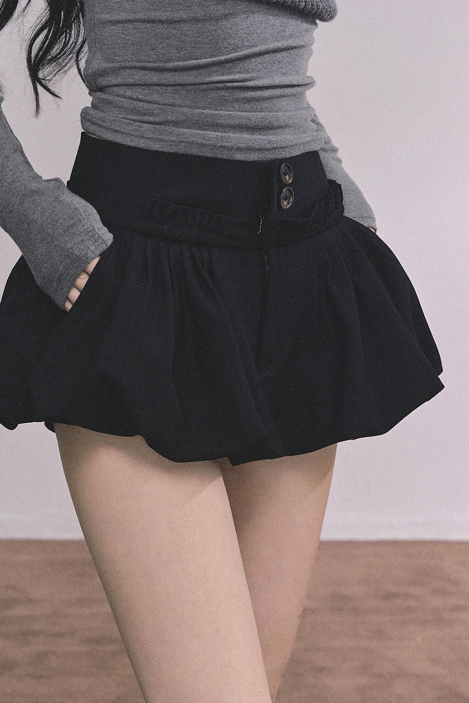 French Fluffy Autumn A-Line Skirt