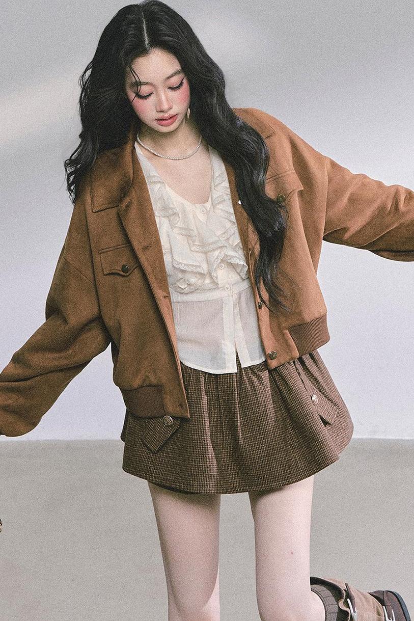 Slimming V-Neck Lace Top