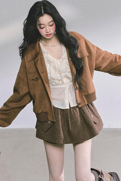 Slimming V-Neck Lace Top