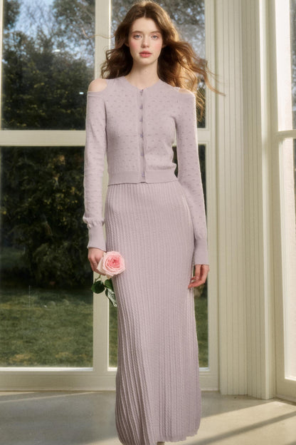 Long Relaxed Cardigan Dress Set-Up