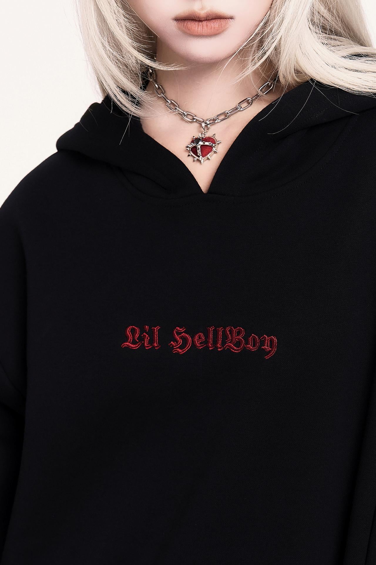 Dark Sweet Devil Hooded Dress Set-Up