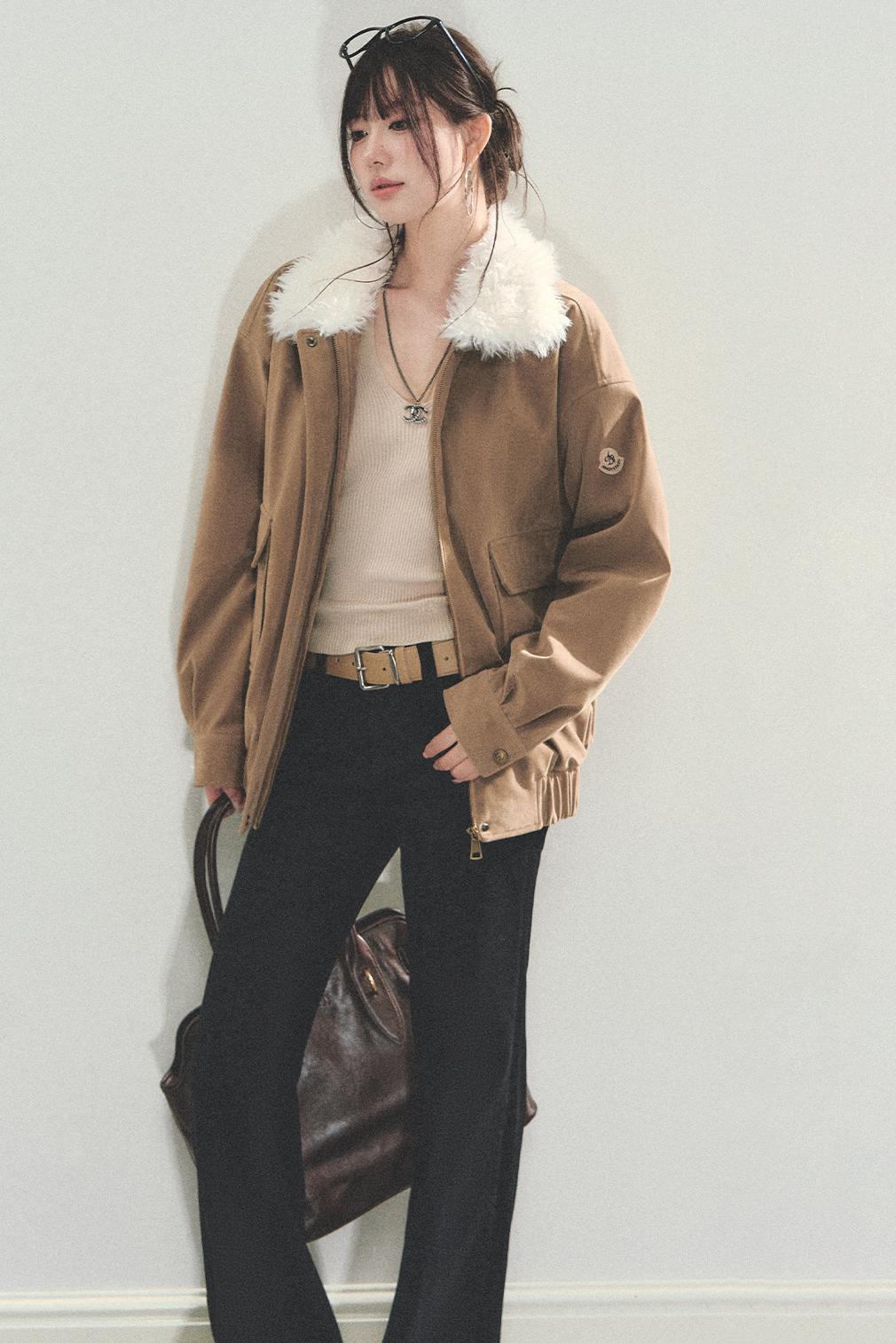 Suede Vintage Biker Jacket