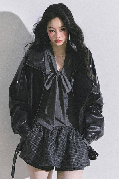 American Locomotive PU Leather Jacket