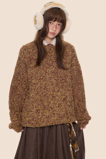 Vintage Knitted Crew Neck Sweater