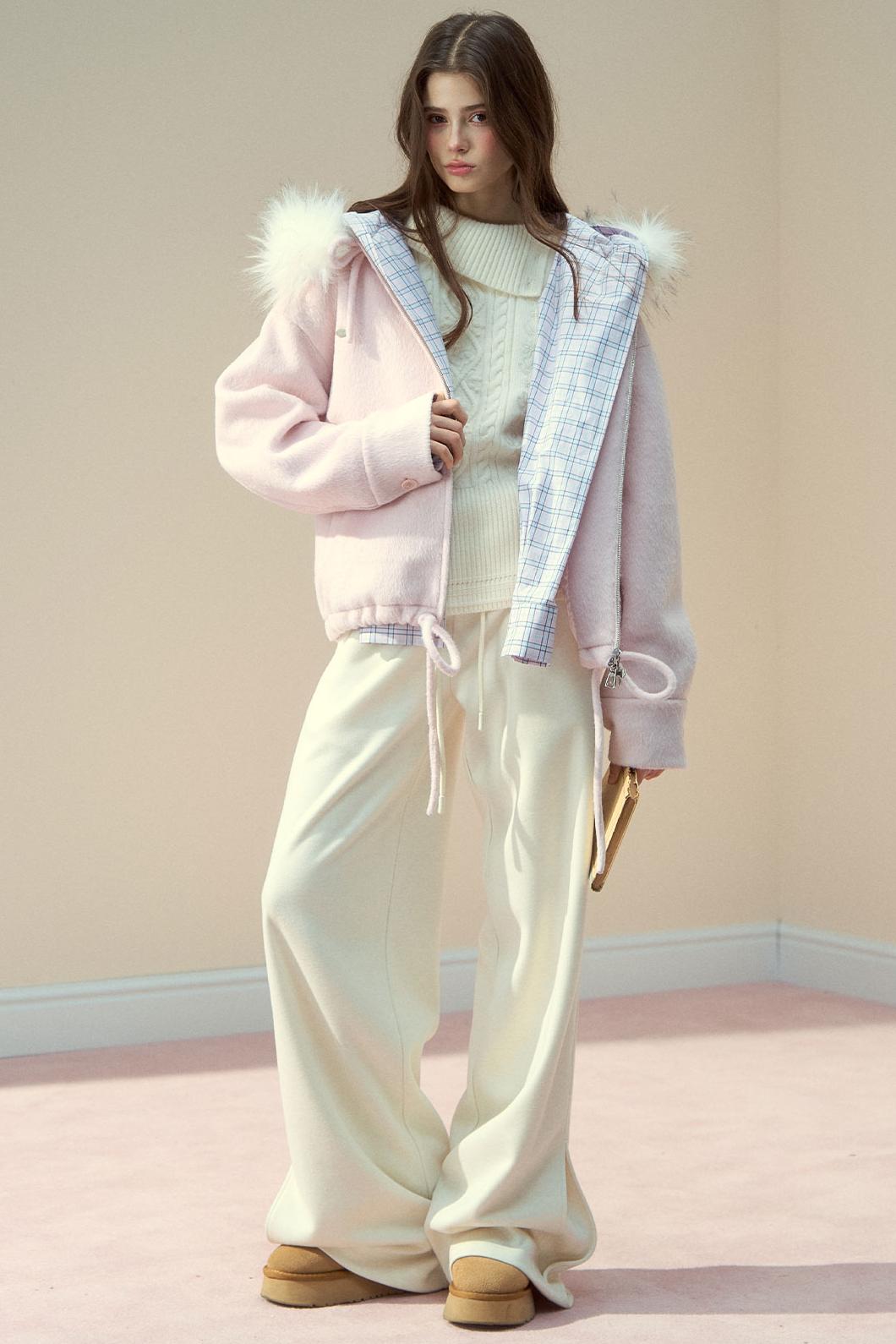 Plaid Woolen Trousers