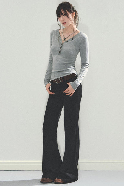 Slim Knitted Base Shirt