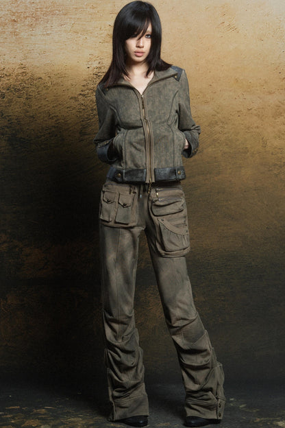 Punk Multi-Pocket Low-Waist Cargo Pants