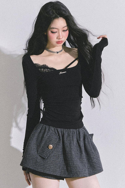 Wisdom Lace Long-Sleeved T-Shirt