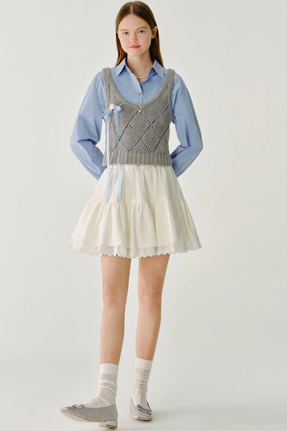 발레 스타일 플레어 스커트 