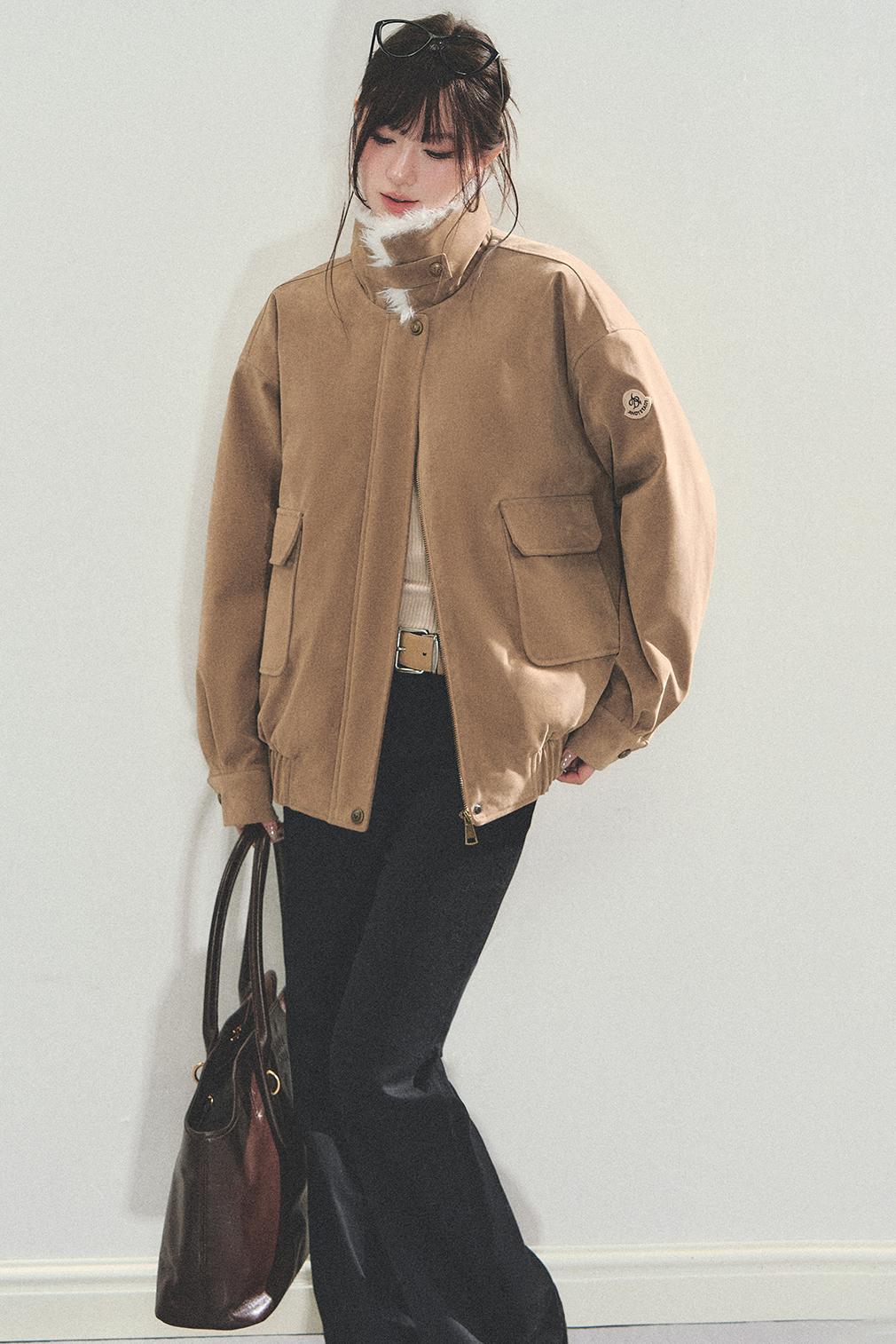 Suede Vintage Biker Jacket