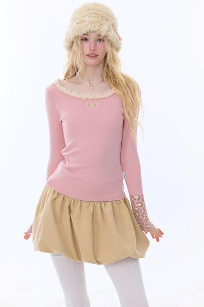 Leopard Print Knitted Sweater