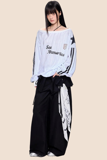 Retro Off-Shoulder Summer Top