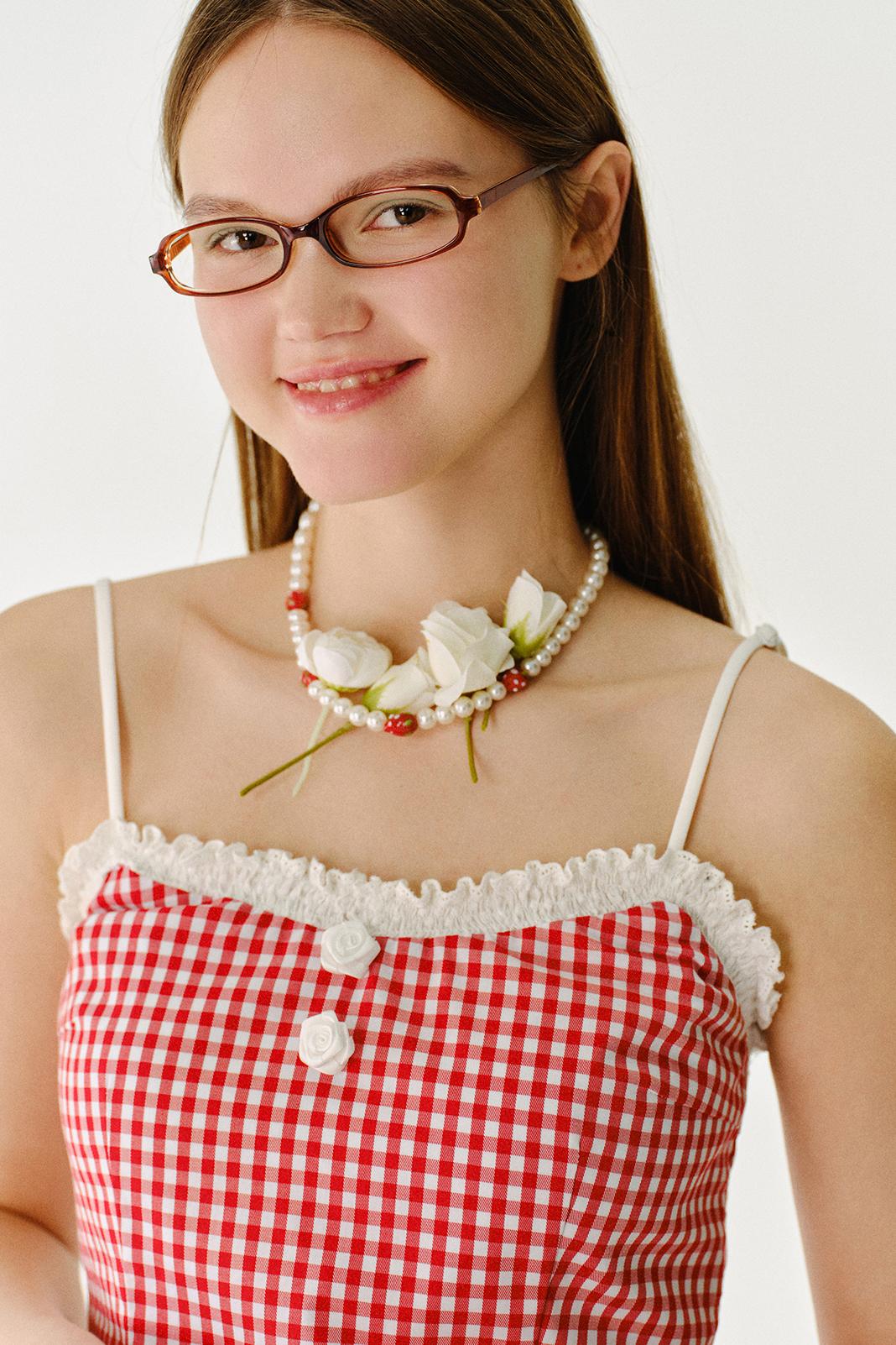 봄 레이스 캐미솔 탑 