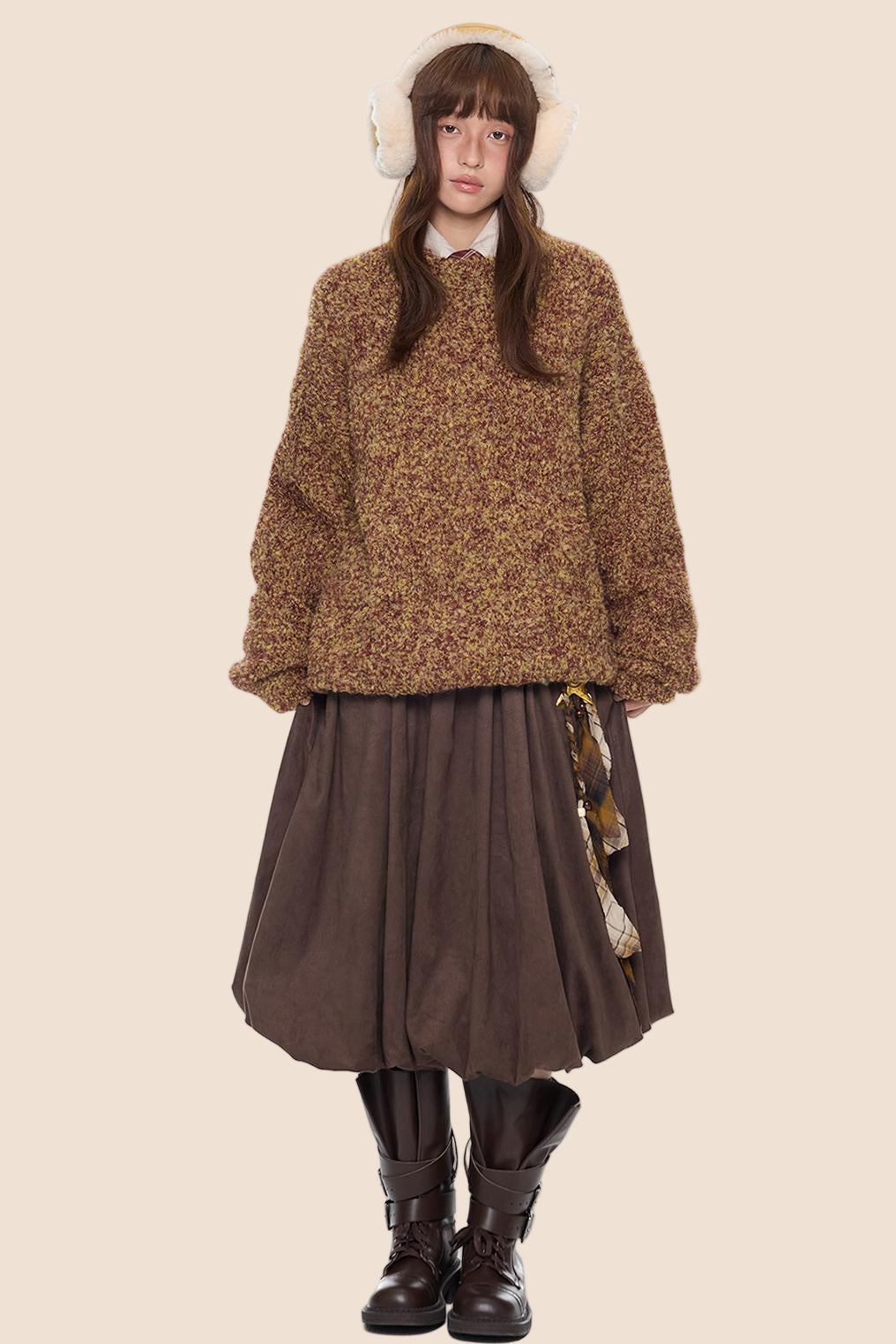 Vintage Knitted Crew Neck Sweater