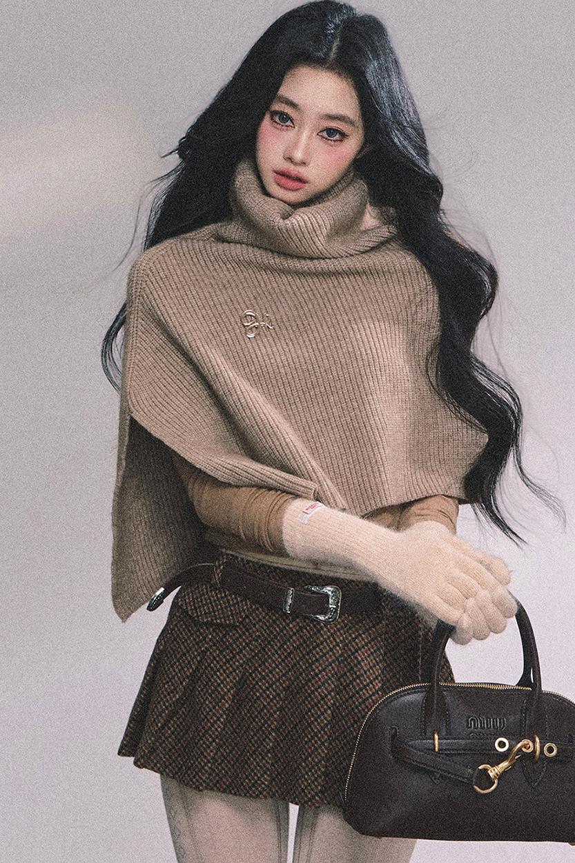 Semi-High-Neck Long-Sleeved Autumn Inner T-Shirt Top