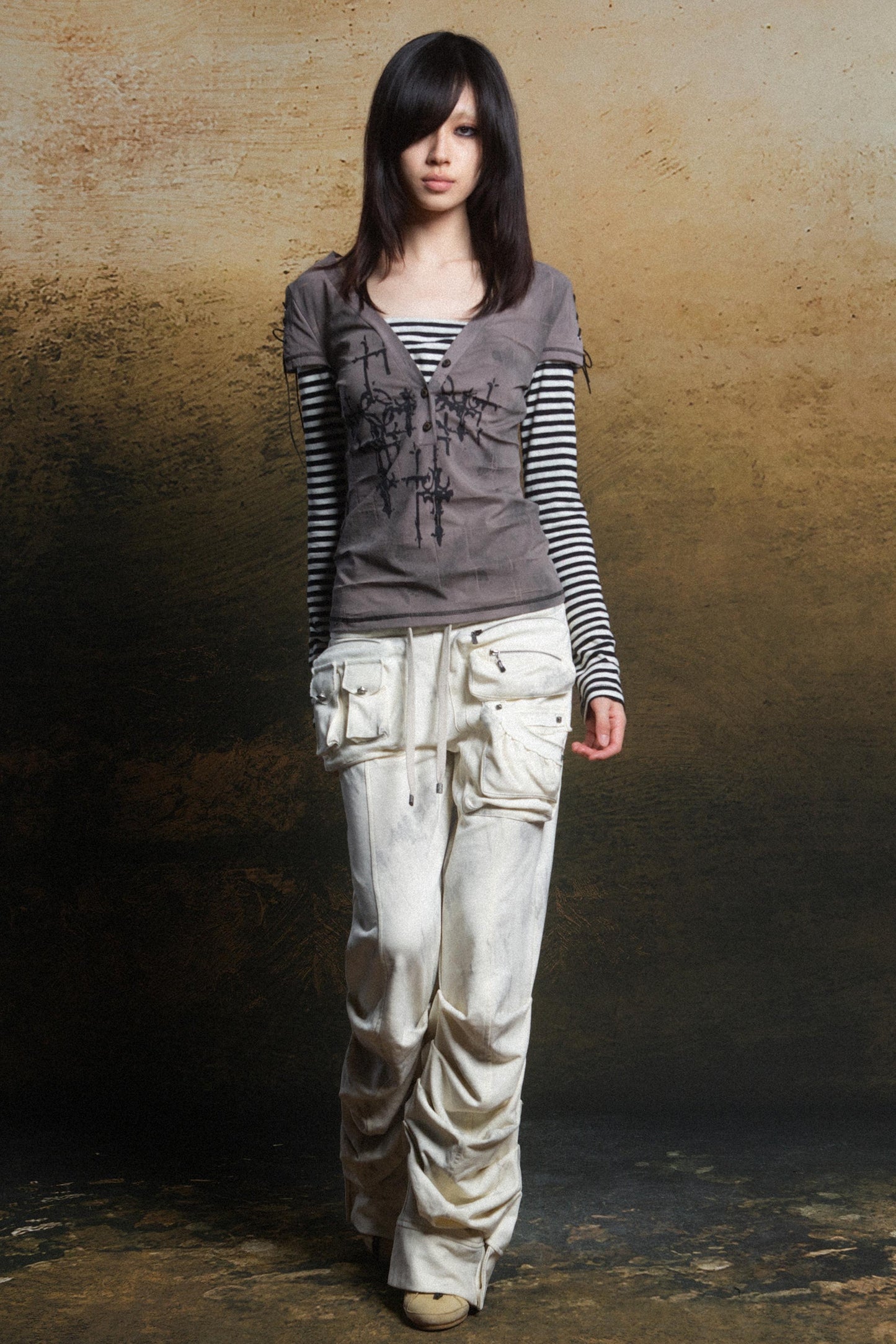 Punk Multi-Pocket Low-Waist Cargo Pants