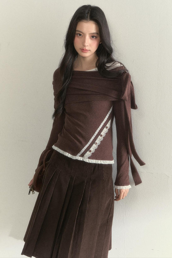 Retro Streamer Shoulder Top