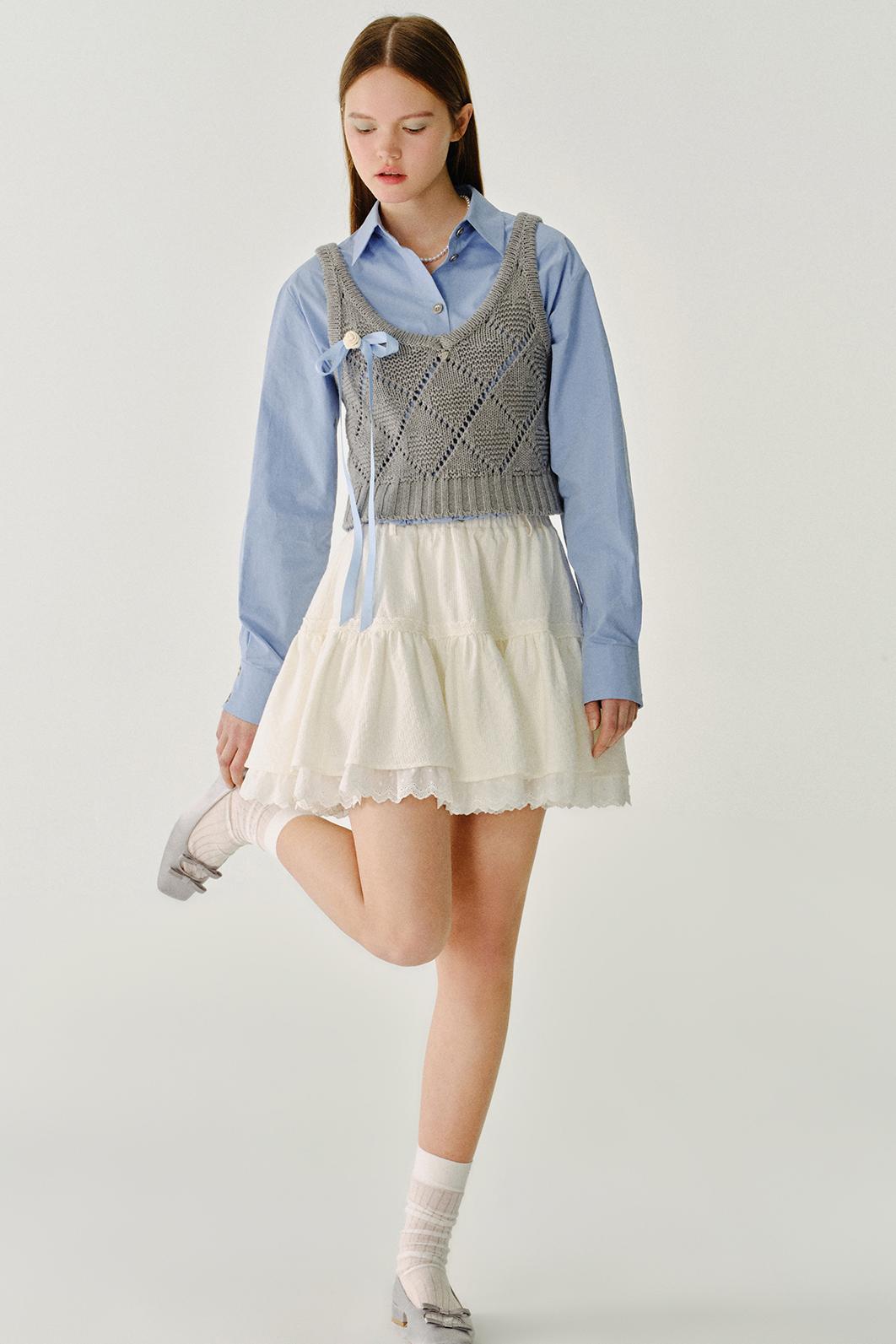 발레 스타일 플레어 스커트 