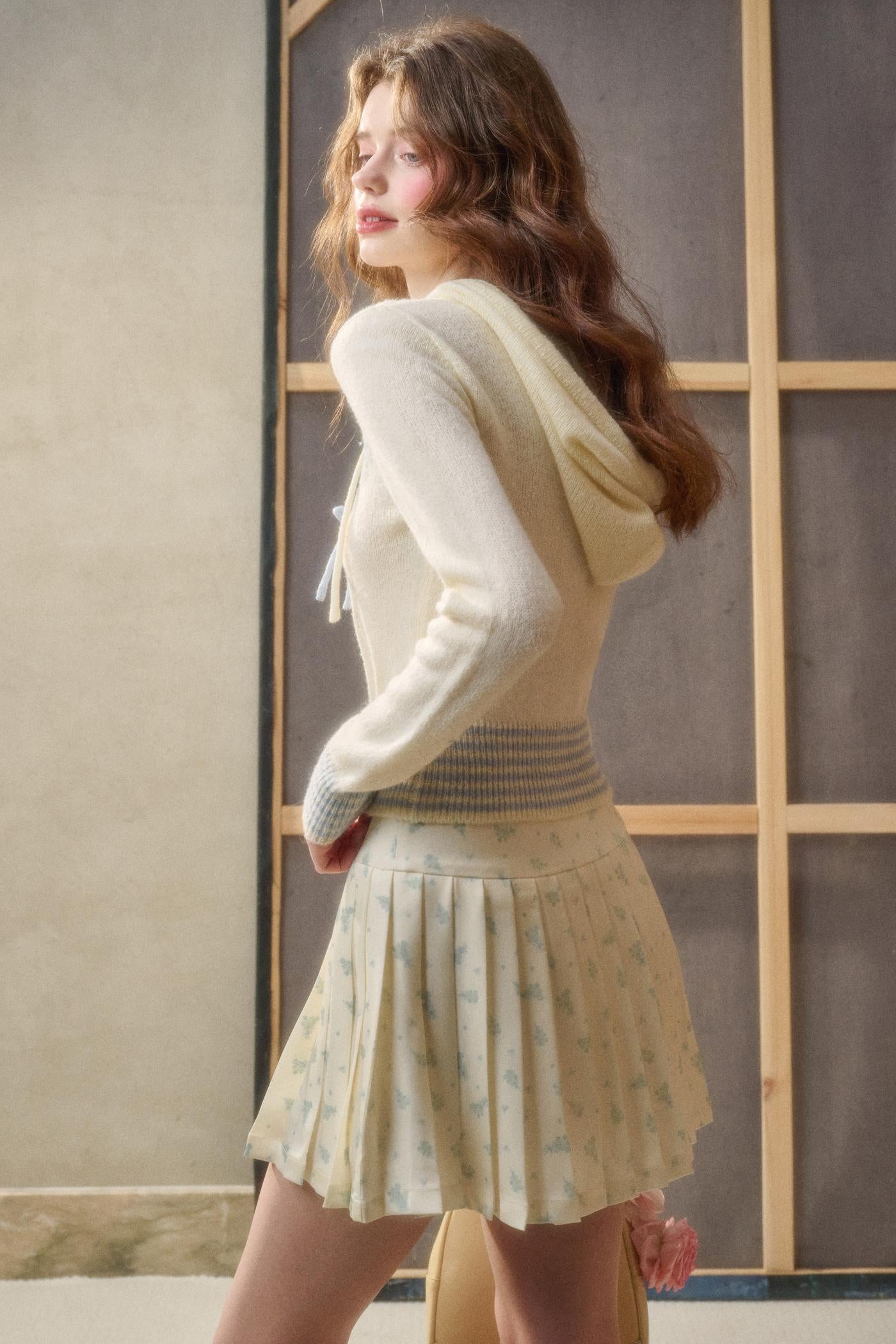 Lime Shimmer Knit Set-Up