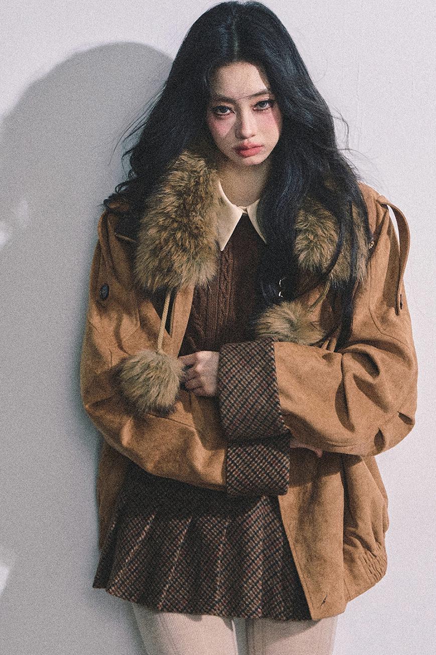 French Fur Collar Scarf