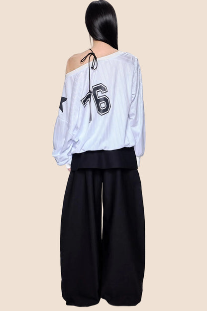 Retro Off-Shoulder Summer Top