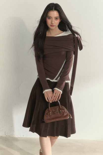 Retro Streamer Shoulder Top