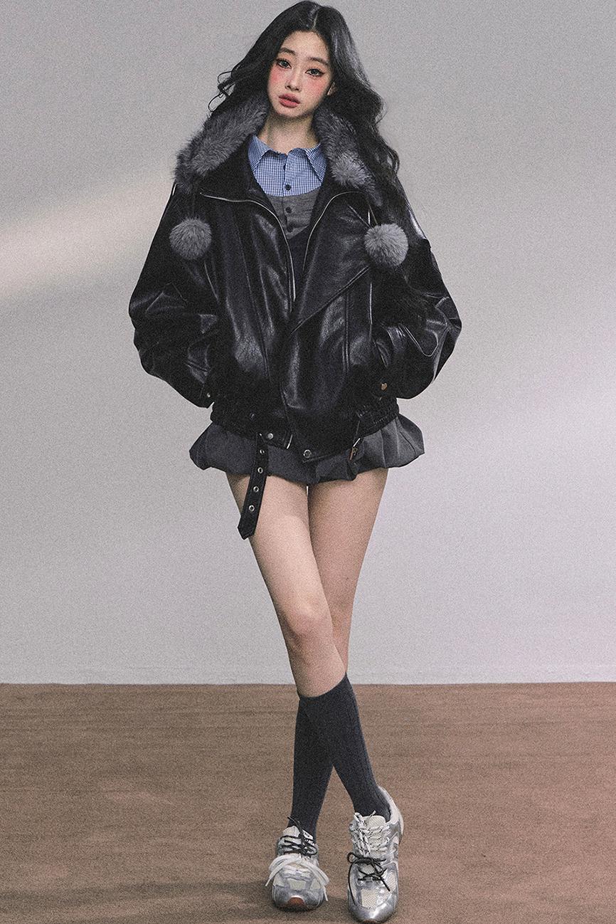 Autumn Plaid Knitted Polo Shirt