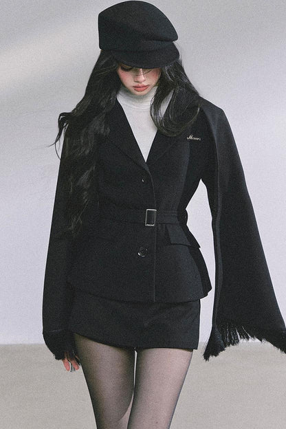 Semi-High-Neck Long-Sleeved Autumn Inner T-Shirt Top