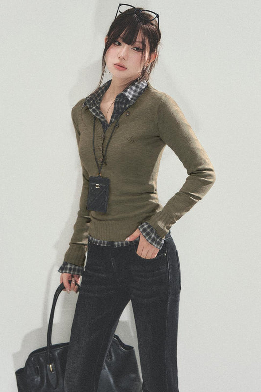 Slim Knitted Base Shirt