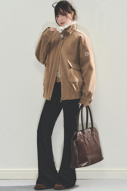 Suede Vintage Biker Jacket