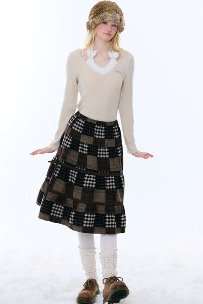 Bow Halter Knitted Top