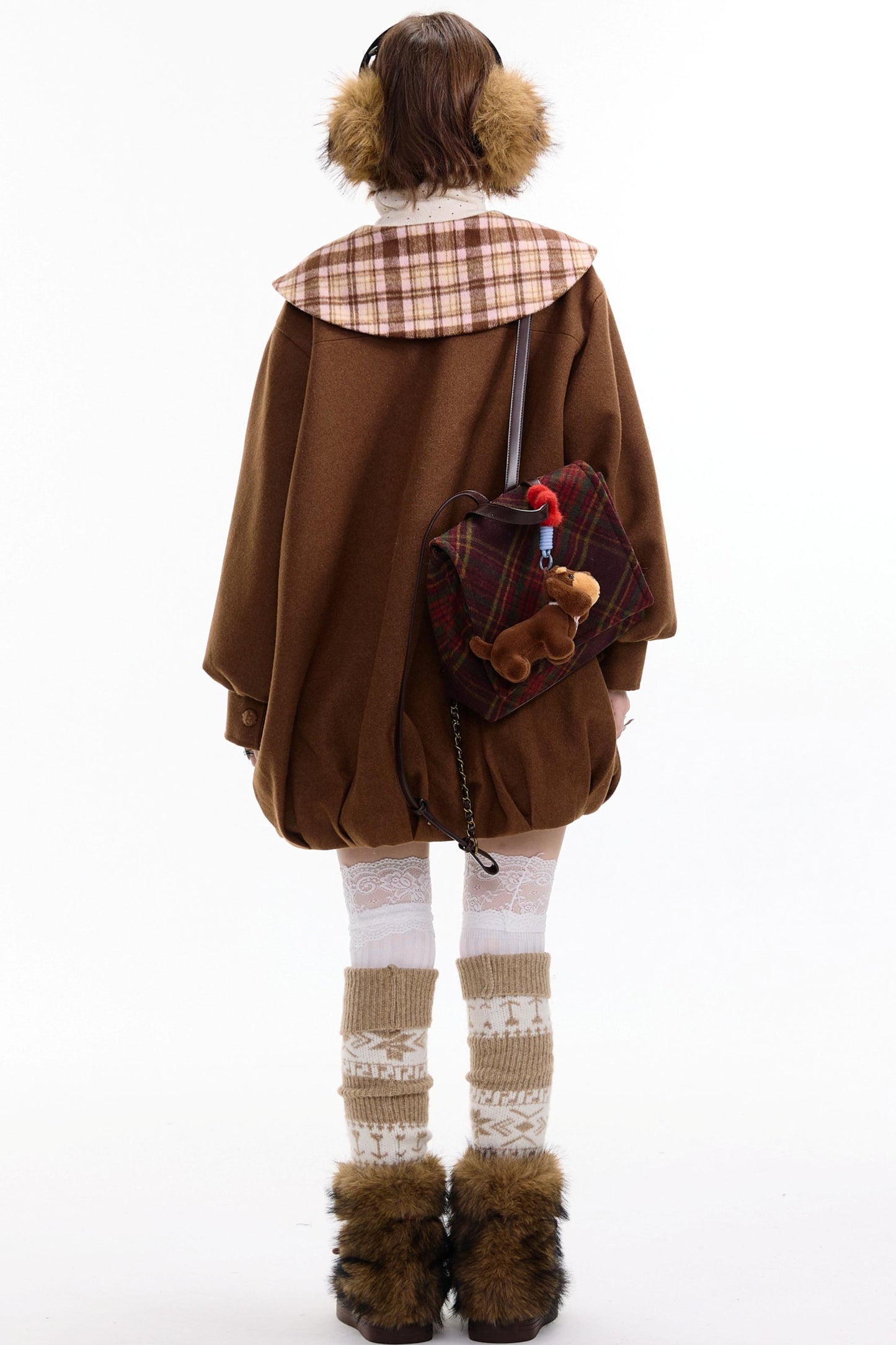 Autumn Doll Brown Woolen Coat