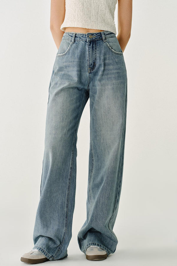 치즈 나비 리본 청바지 