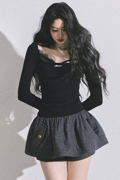 Wisdom Lace Long-Sleeved T-Shirt