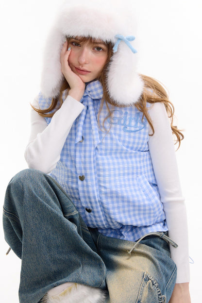 Autumn Embroidery Plaid Cotton Jacket