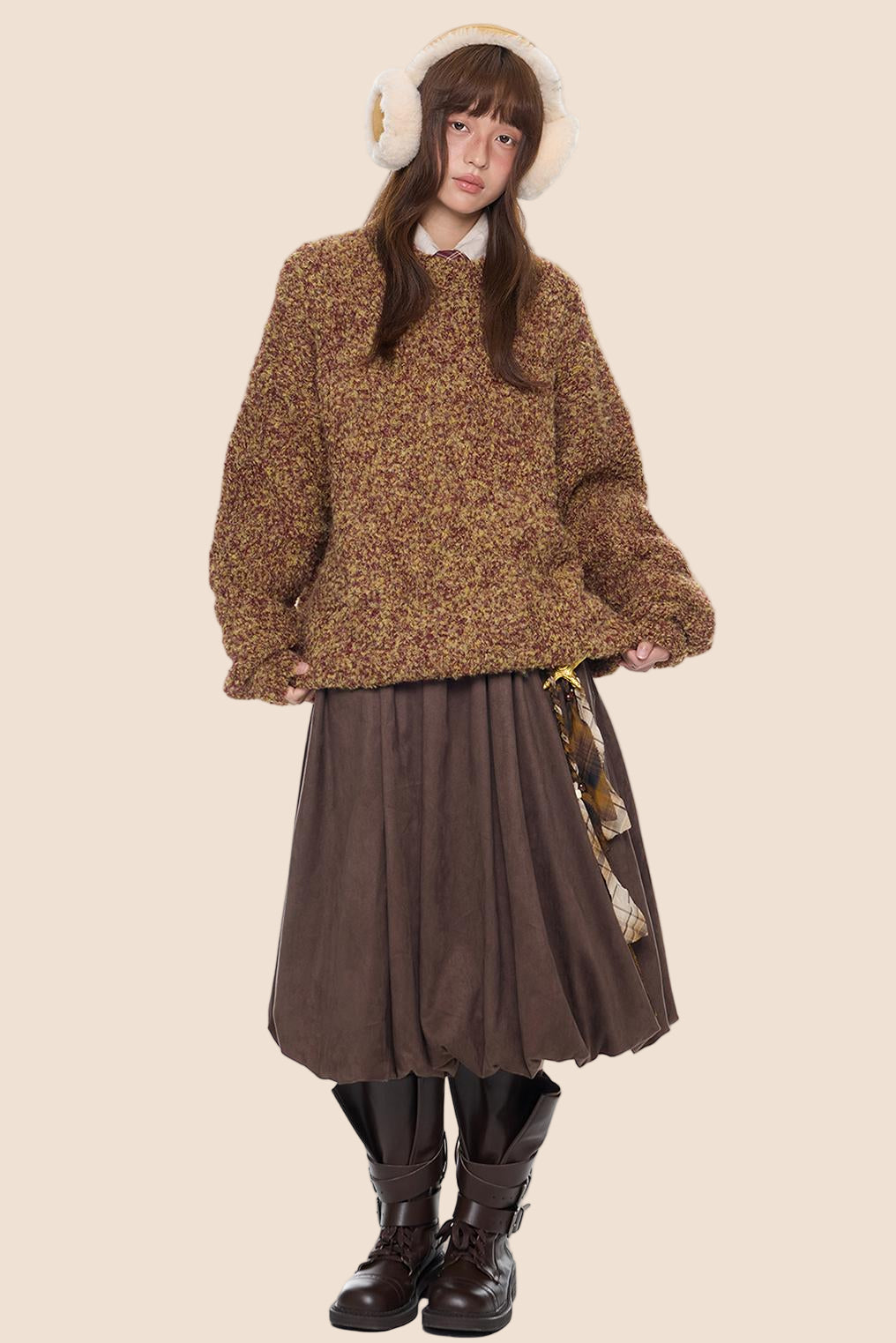 Vintage Knitted Crew Neck Sweater