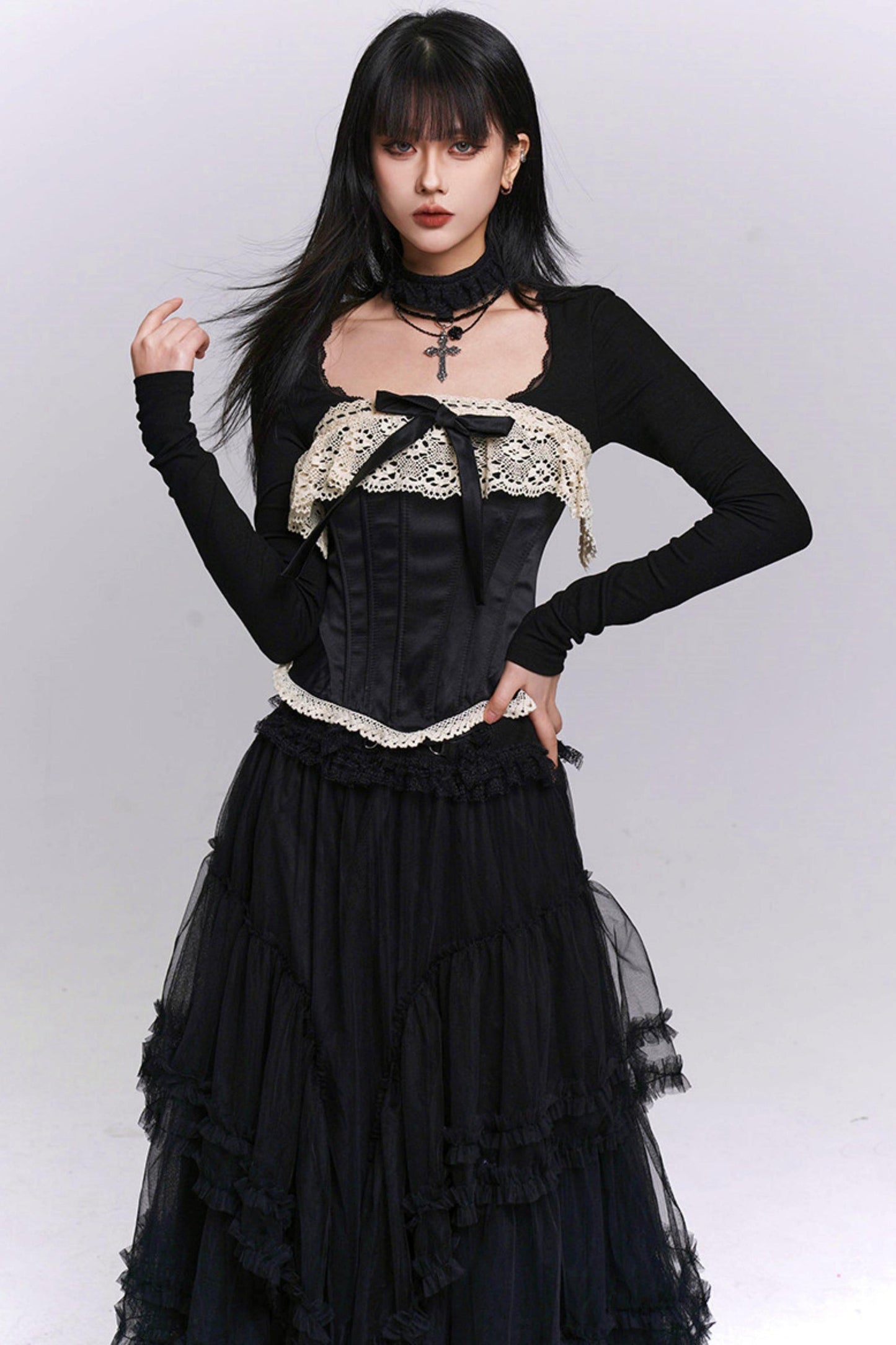 Ghost Girl Fishbone Corset Top