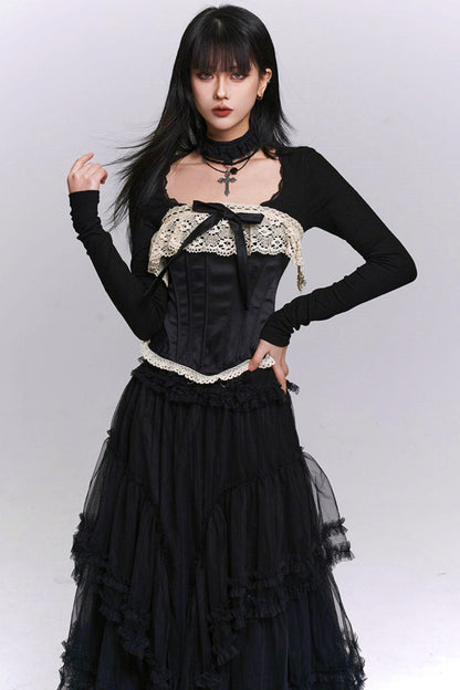 Ghost Girl Fishbone Corset Top