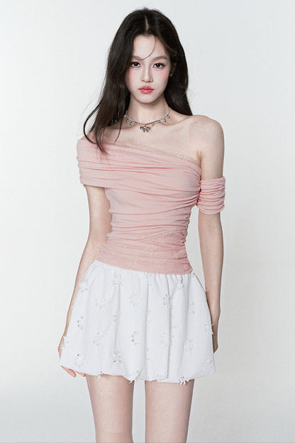 Ruffle One-Shoulder Top