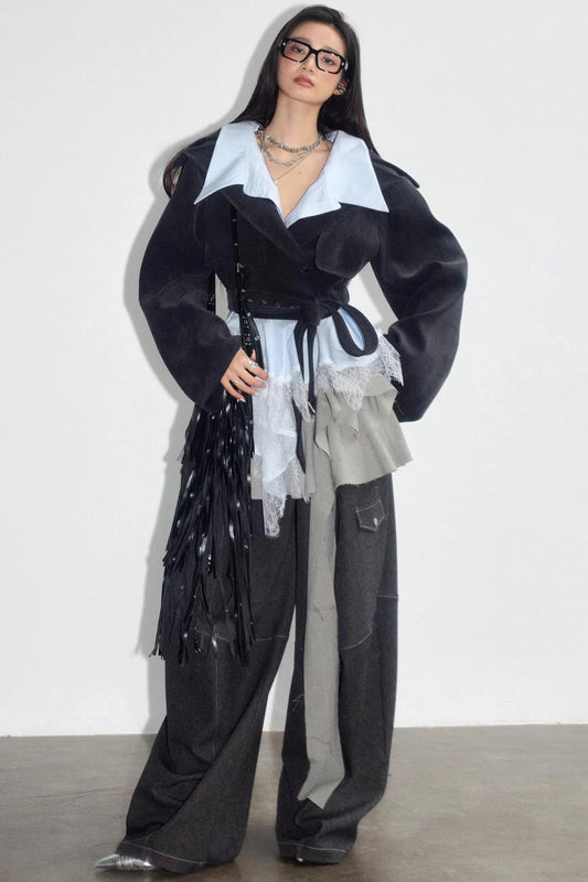 Vintage Romantic Lace Short Top